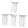 Toyvian 3 Pièces 6 Portes Grillagées Miniatures Décoration Dintérieur Mini Poupées Maquette Modèle De Meuble De Poupée Mini 
