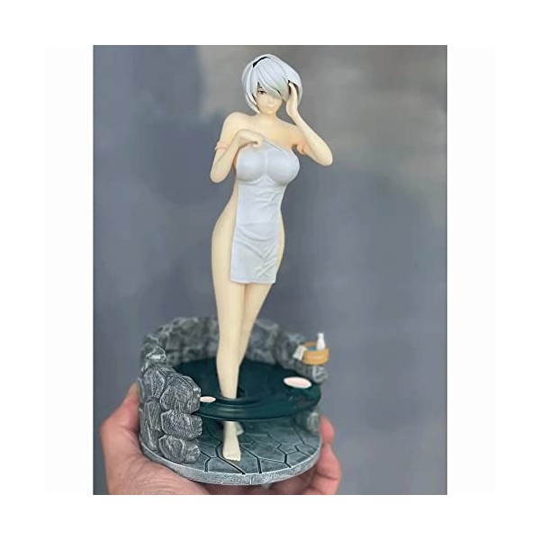 BRUGUI Ecchi Figure -Yuerha- Miss 2B - Scène de Bain Ver Masque pour Les Yeux Serviette Détachable Mignonne Exposée Gros Sein