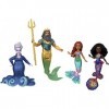 Disney La Petite Sirène Coffret De Jeu Ultime Ariel Terre-Mer avec 7 Poupées Ursula, Vanessa, Tamika, Prince Éric, Roi Triton