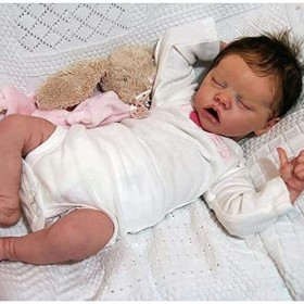 ZIYIUI Réaliste Poupée Reborn 16 inch 42 cm Sleeping Poupée Reborn Baby Doll Bebe Reborn Fille Plein Corps Silicone Vinyle Do
