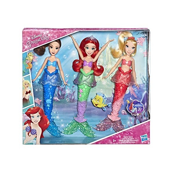 Poupees Disney Princesses - La petite sirène - Ariel et ses 2 sœurs