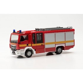 Herpa- Man Maquette Camion TGM CC Ziegler-Z-Cab Pompiers, échelle 1/87, Model Allemand, pièce de Collection, Figurine Plastiq