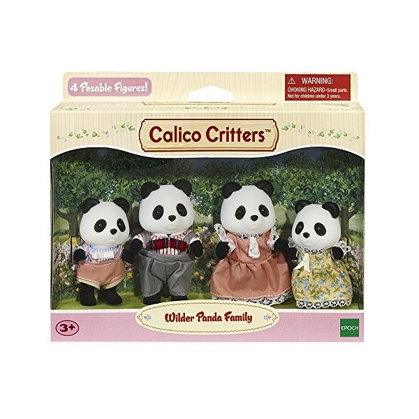 Calico Critters CC1507 Wilder Panda Bear Ensemble Familial Multicolore Taille Unique