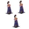 Toyvian 2Pcs Poupée Coréenne Ornement Coréen Decoraciones Para Salas De CASA Poupée Asiatique Figurine Figurine Coréenne Déco