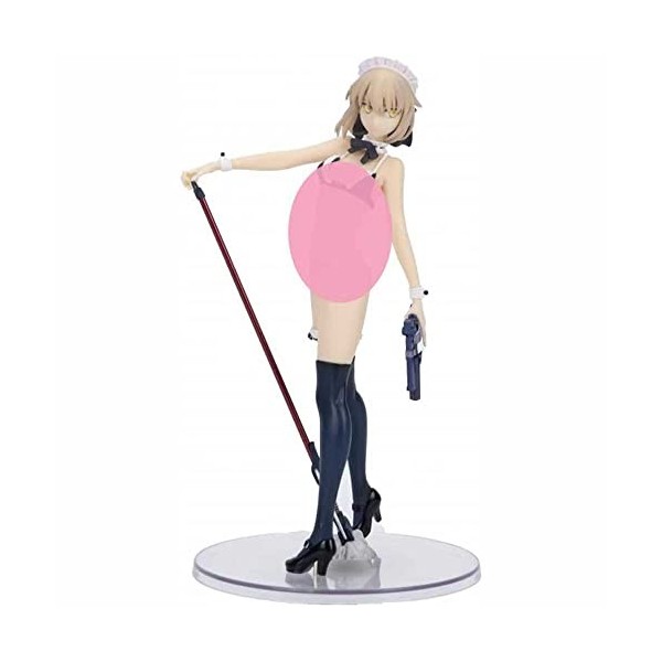POMONO Waifu Figure Fate/Grand Order Altria Pendragon Alter 1/7 Anime Figure Kinee High Socks Maillot de Bain VER. Statue de 