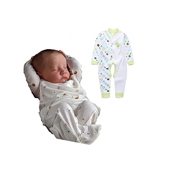 MOUSKE Bebe Reborn Garcon - 19 Soft Touch BéBé Reborn Fille Corps en Vinyle Souple | Poupee Reborn avec Kit dalimentation et