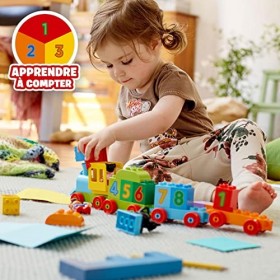 LEGO 10847 Duplo Le Train des Chiffres, Jeu De Construction Éducatif avec Briques Géantes, Jouet Bébé 1 an