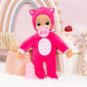 Bayer Design 93028AD Poupon I Baby Angels avec Accessoires, poupée Parle, Grands Yeux, corpe Souple, Rose