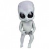 Poupée Alien, Cadeau de Collection de Poupée Extraterrestre Hautement Simulée pour Enfants Adultes, Peinture Détaillée Poupée