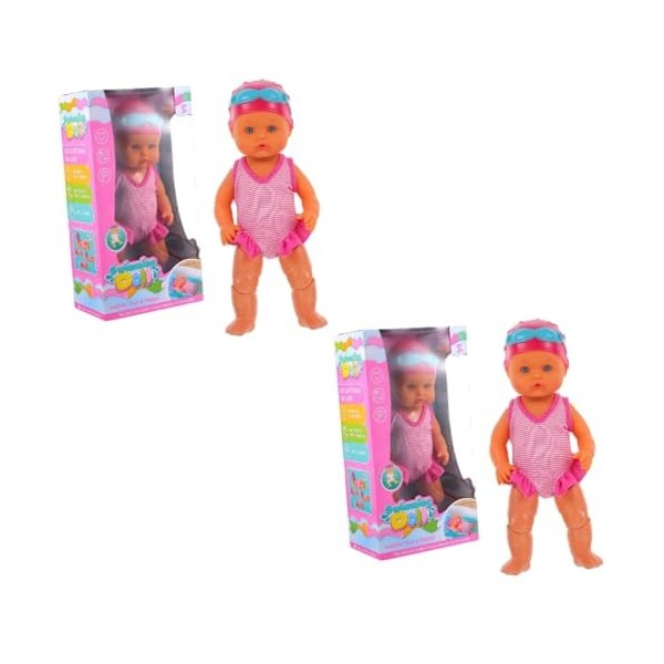 Totority 2 Pièces Poupée De Natation Électrique Jouets pour Enfants Jouets pour Enfants Bébé Poupée Poupée De Piscine Poupée 