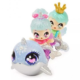 Hatchimals Pixies Riders, Shimmer Babies Pixie Baby Twins with Glider and 4 Accessories Blanc 6061656