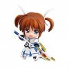 Poupée modèle Q version Nanoha Takamachi, lhéroïne de la série animée japonaise "Magic Girl Lyrical Nanoha", posture debout,