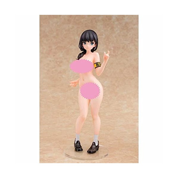 POMONO Ecchi Figure Fuuki Iin-san 1/6 Figure Complète Anime Figure Vêtements Amovibles Membre Jk Jupe VER. Statue de Posture 