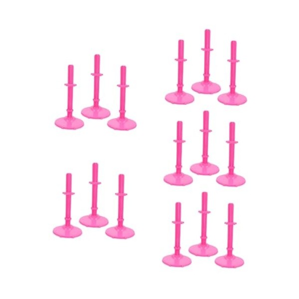 Toyvian 15 Pcs Support De Poupée Mini Bébé Poupées Action Figure Cintre Stand Mannequin Support DAffichage De Poupée Support