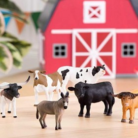 Terra by Battat AN6043BZ – Set de 6 Figurines Animaux de la Ferme Réalistes - Dès 3 ans