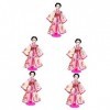 Toyvian 5 Pièces Poupée Geisha Poupées OMG Tenues De Poupée Chucky pour Les Filles Cadeaux De Voiture Mini Figurines daction