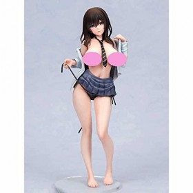 POMONO Ecchi Figure Wet JK Kuromine Aya 1/6 Figure Complète Anime Figure Jk Jupe Doux Poitrine Debout Posture Mignon Poupée M