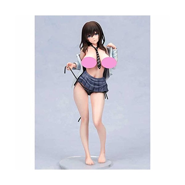 POMONO Ecchi Figure Wet JK Kuromine Aya 1/6 Figure Complète Anime Figure Jk Jupe Doux Poitrine Debout Posture Mignon Poupée M