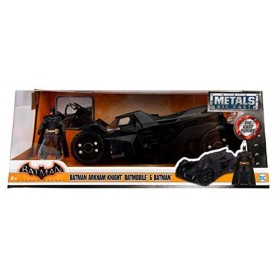 Jada Toys Batman Arkham Knight 1/24 2015 Batmobile métal avec Figurine, Noir
