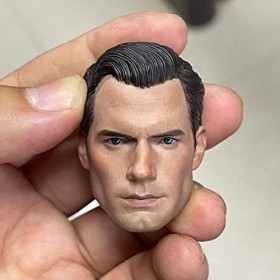 CNSMCWG Sculpture De Tête De Figurine Masculin À Léchelle 1/6, Sculpture De Tête De Beau Soldat Européen Et Américain, Tête 