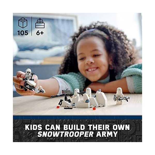 LEGO Star Wars Snowtrooper Battle Pack 75320. Toy Building Kit for Kids Aged 6 and up 105 Pieces 
