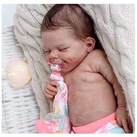 OWLEEN Poupee Reborn Fille | 19 Faites à la Main Baby Reborn Souple Silicone Réaliste Vinyle Souple - PoupéE Silicone pour To