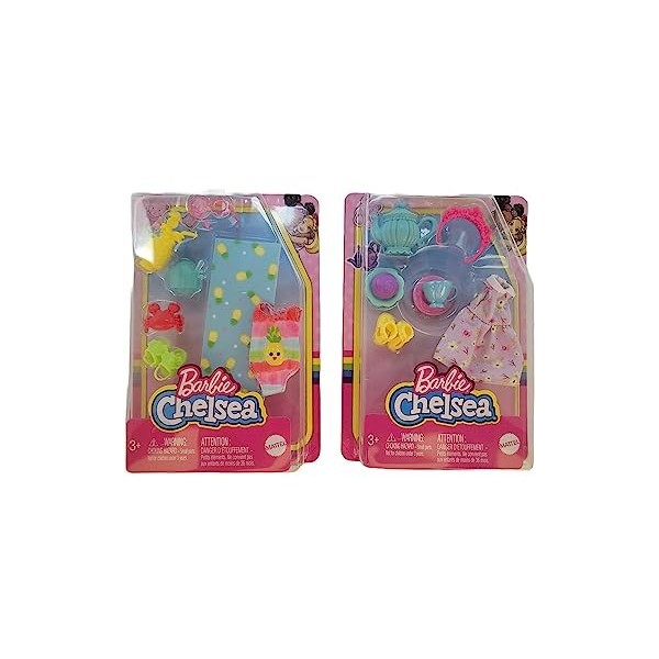 Barbie Chelsea Lot de 2 accessoires de plage et de thé