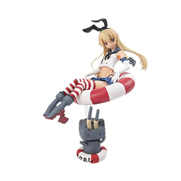 EASSL Personnage de Jeu Shimakaze modèle Figure丨15cm Statique Assis Fille poupée Jouet avec Base décoration de Bureau Ornemen