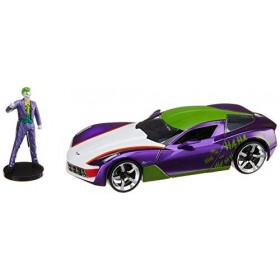 Jada 1:24 Diecast 2009 Chevy Corvette Stingray Concept With JokerFigure