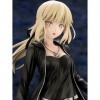 BOANUT Figurine danime Fate FGO Saber/Altria Pendragon, Figurine de Pose Debout Jolie Jolie Fille Anime, Noir décontracté Ev