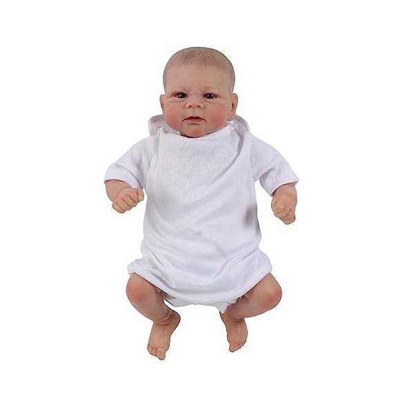 15 7 Life Like Baby Reborns Toy Toddler Sleeping Peluche Reborns en Coton Qui A Lair Réel avec EyeOpened Silicone Baby Po