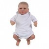 15 7 Life Like Baby Reborns Toy Toddler Sleeping Peluche Reborns en Coton Qui A Lair Réel avec EyeOpened Silicone Baby Po