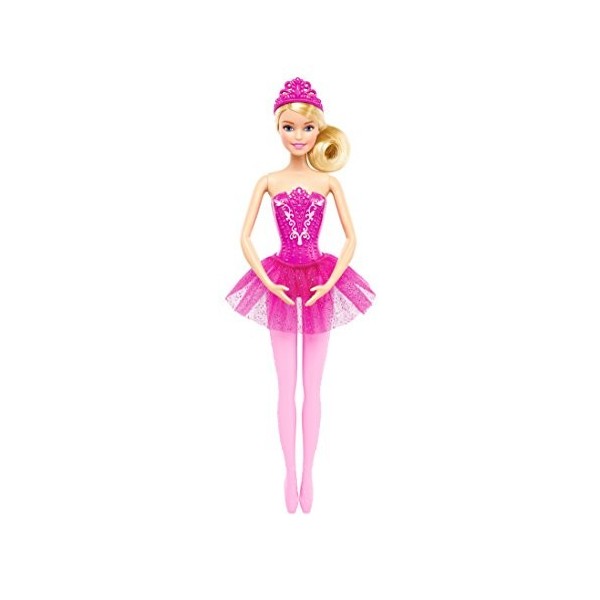 Barbie ballerine poupée danseuse avec tutu et pointes, jouet pour enfant, rose, DHM42