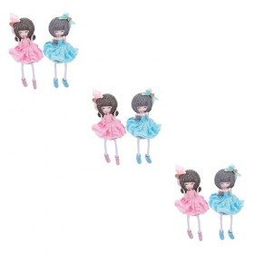 ifundom 6 Pcs Fée Décorations De Bureau Assise Suspendue Parure Adorable Étagère Voiture Bas Fille Poupée Décor Filles pour M