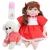 Jouet de poupée pour enfants, membres mobiles Reborn Baby Doll, corps en coton importé filles en silicone souple pour enfants