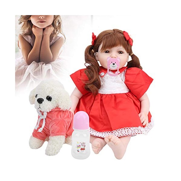 Jouet de poupée pour enfants, membres mobiles Reborn Baby Doll, corps en coton importé filles en silicone souple pour enfants