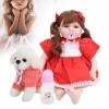 Jouet de poupée pour enfants, membres mobiles Reborn Baby Doll, corps en coton importé filles en silicone souple pour enfants