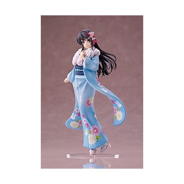 IMMANANT Sakurajima Mai - 1/7 - Kimono Ver. Chiffre danime Figurine Ecchi Statue de Personnage de Dessin animé Le recueil Mo