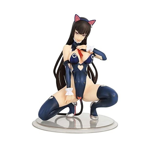 BOANUT Chat Fille Maoniang PVC Action Figure 1/6 Ecchi Figure. Pleine Poitrine, Posture à Genoux, Anime Girl Figure Modèle Or