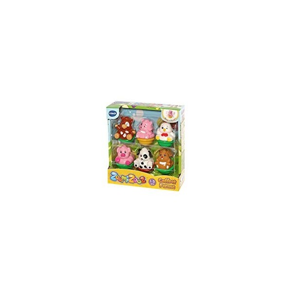 VTech - ZoomiZooz - Coffret 6 animaux Ferme - Animaux à collectionner – Version FR