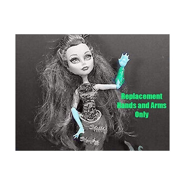 Monster High DHB48 Poupée de Reef Scarrier Down Under Ghouls Posea Reef – Mains et bras de rechange