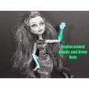 Monster High DHB48 Poupée de Reef Scarrier Down Under Ghouls Posea Reef – Mains et bras de rechange