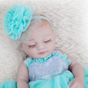 Poupée Reborn réaliste – 28 cm – Poupée Reborn en silicone pour bébé – Cadeau danniversaire pour enfants