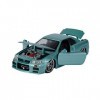 Jada Toys 253203066 Fast & Furious Brians Nissan Skyline 2002 GTR R34 Portes ouvrables, coffres et capots, Miniatures, Voi