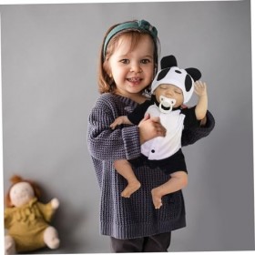 LHYTDBFP Baby Dolls - 18 Pouces Sleeping Realist Nouveau-nés poupées, Corps en Tissu Doux Vrai bébé Fille avec des vêtements 