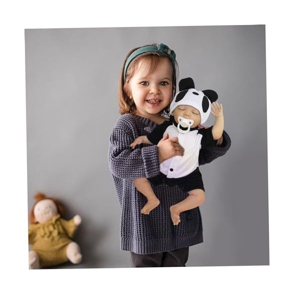 LHYTDBFP Baby Dolls - 18 Pouces Sleeping Realist Nouveau-nés poupées, Corps en Tissu Doux Vrai bébé Fille avec des vêtements 
