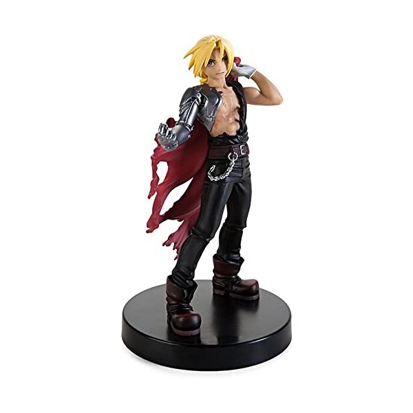 EASSL Figurine de poupée Edward Elric 丨 Pose Debout Statique Animation Périphérique Accessoires de Bureau Collection dorneme