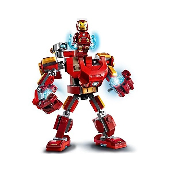LEGO 76140 Marvel Super Heroes Le Robot d’Iron Man, Figurine de Combat pour Enfants de 6 Ans et Plus