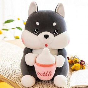 PJKOPK Peluche Chien Jouet Husky Doux nouveauté Jouet Mignon présente des Cadeaux pour Adultes Enfants Maison Chambre canapé 