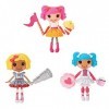 Lalaloopsy Mini Foire artisanale - PEANUT BIG TOP, MITTENS FLUFF N STUFF & DOT STARLIGHT - 3 Poupées et 3 Animaux de Compag